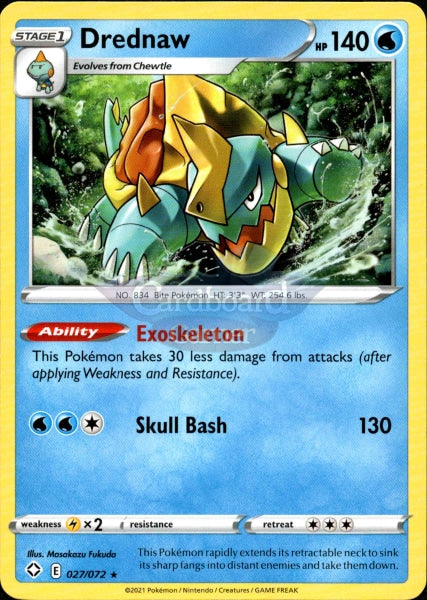 027/072 Drednaw Rare Shining Fates Single Card