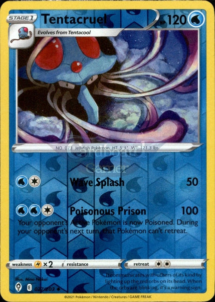 027/203 Tentacruel Reverse Holo Evolving Skies Single Card