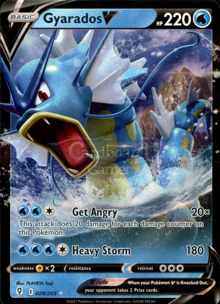 028/203 Gyarados V Evolving Skies Single Card