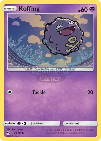 028/68 Koffing Common Hidden Fates Single Card