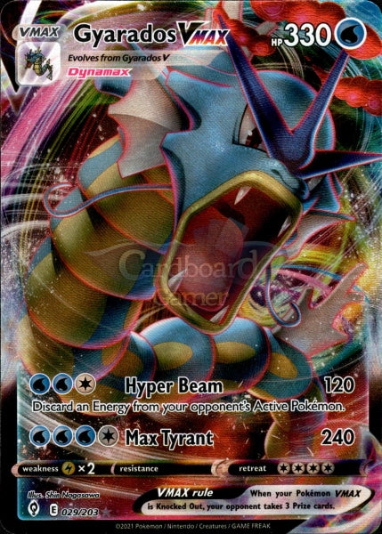 029/203 Gyarados Vmax Evolving Skies Single Card