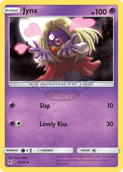 030/68 Jynx Uncommon Hidden Fates Single Card