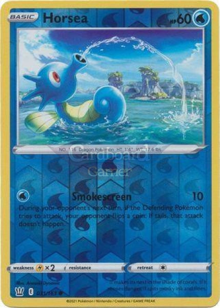 031/163 Horsea Reverse Holo Common Battle Styles Single Card