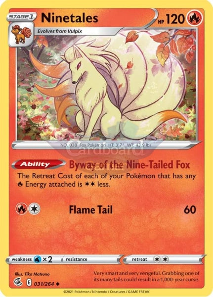 031/264 Ninetales Uncommon Fusion Strike Single Card