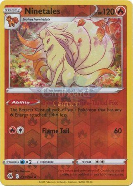 031/264 Ninetales Uncommon Reverse Holo Fusion Strike Single Card