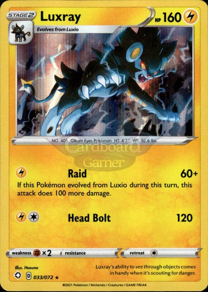 033/072 Luxray Holo Rare Shining Fates Single Card