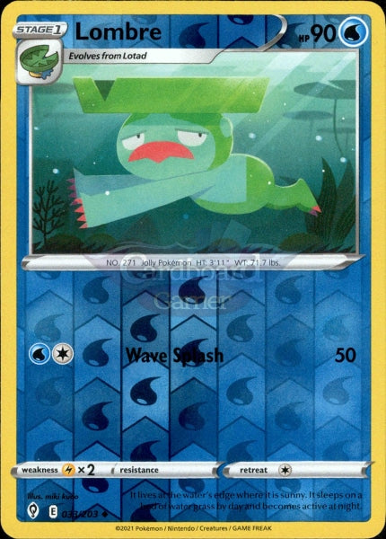 033/203 Lombre Reverse Holo Evolving Skies Single Card