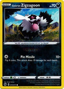 035/073 Galarian Zigzagoon Common Reverse Holo Champions Path Single Card