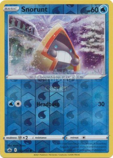 035/198 Snorunt Common Reverse Holo Chilling Reign Single Card