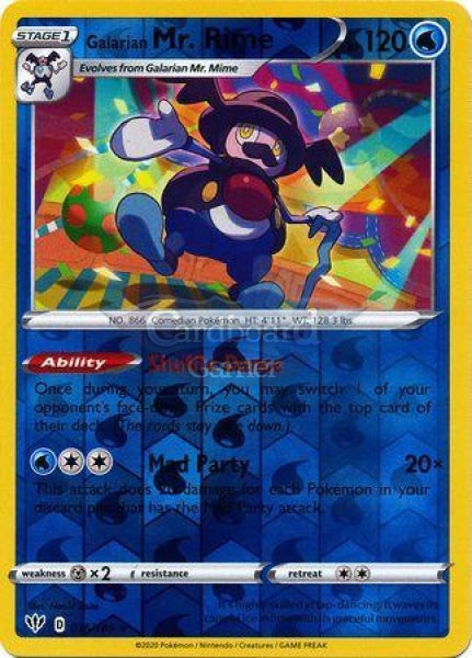 036/189 Galarian Mr. Rime Rare Reverse Holo Darkness Ablaze Single Card