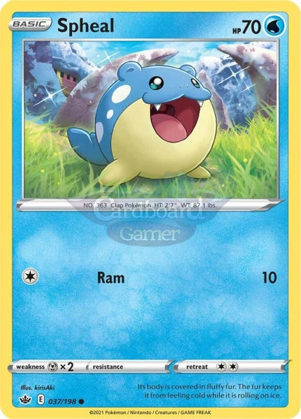 037/198 Spheal Common Chilling Reign Single Card