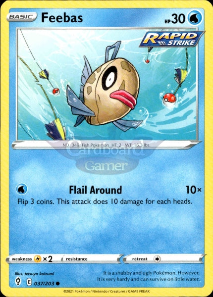 037/203 Feebas Evolving Skies Single Card