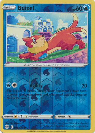 038/172 Buizel Common Reverse Holo Brilliant Stars Pokemon TCG