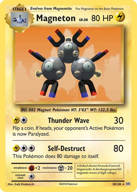 38/108 Magneton Holo Rare Evolutions