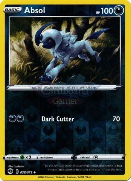 038/073 Absol Uncommon Reverse Holo Champions Path Single Card