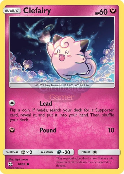 038/68 Clefairy Common Hidden Fates Single Card