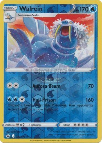 039/198 Walrein Rare Reverse Holo Chilling Reign Single Card