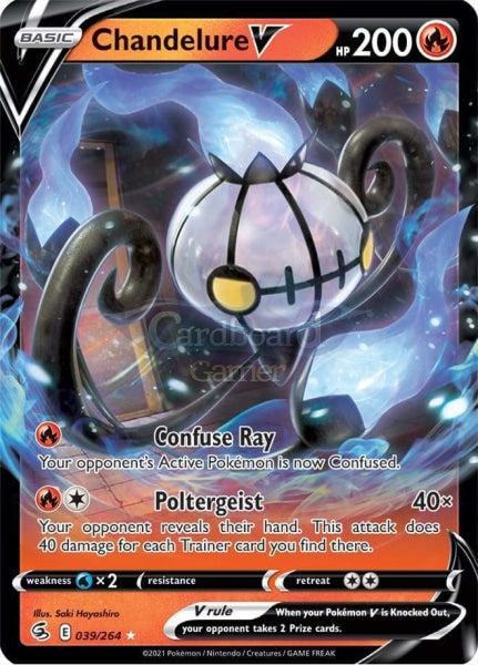 039/264 Chandelure V Fusion Strike Single Card