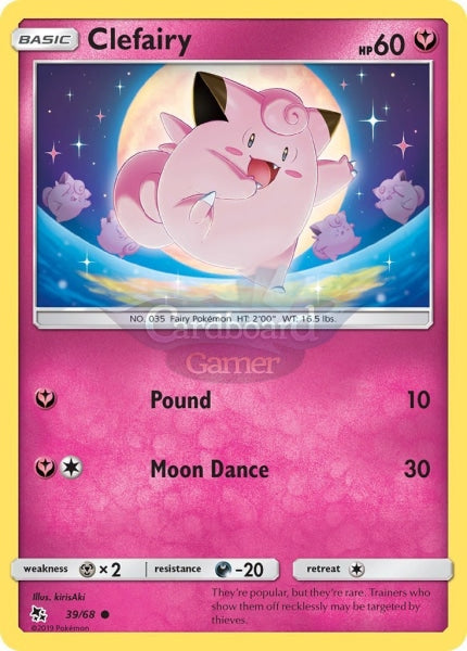 039/68 Clefairy Common Hidden Fates Single Card