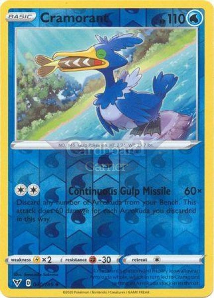 040/185 Cramorant Uncommon Reverse Holo Vivid Voltage Single Card