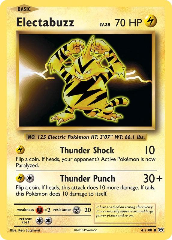 41/108 Electabuzz Common Evolutions