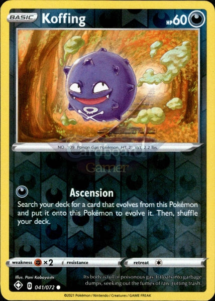 041/072 Koffing Common Reverse Holo Shining Fates Single Card