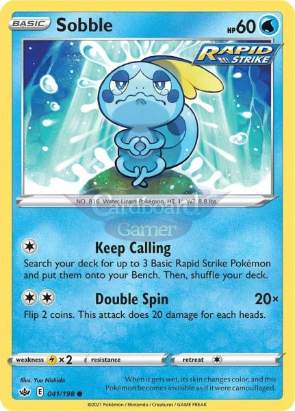 041/198 Sobble Common Chilling Reign Single Card