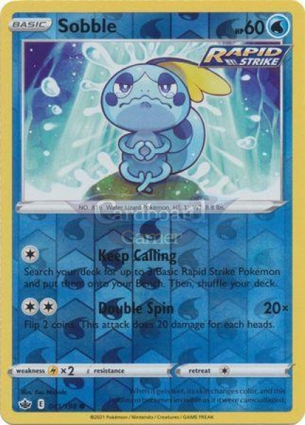 041/198 Sobble Common Reverse Holo Chilling Reign Single Card