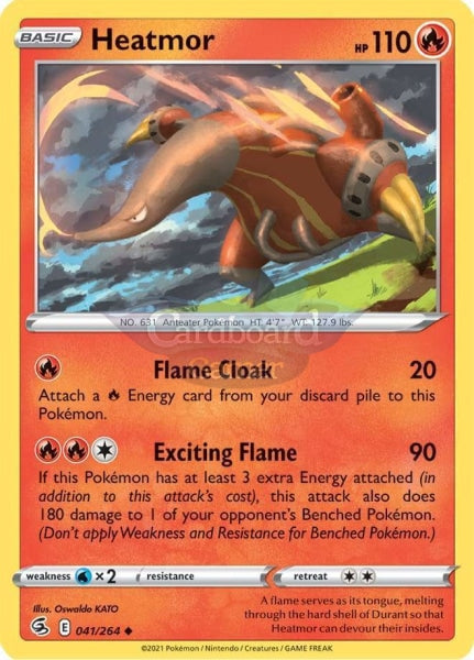 041/264 Heatmor Uncommon Fusion Strike Single Card