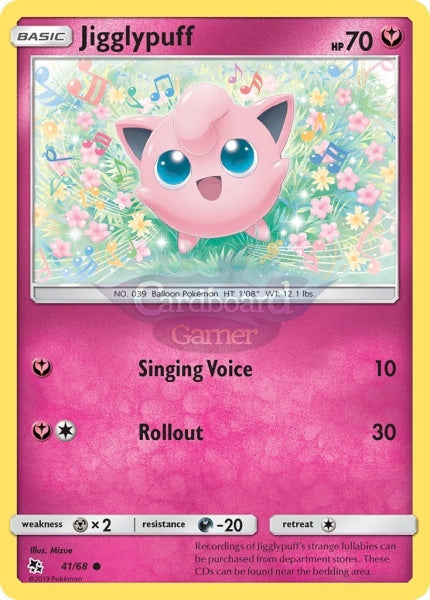 041/68 Jigglypuff Common Hidden Fates Single Card