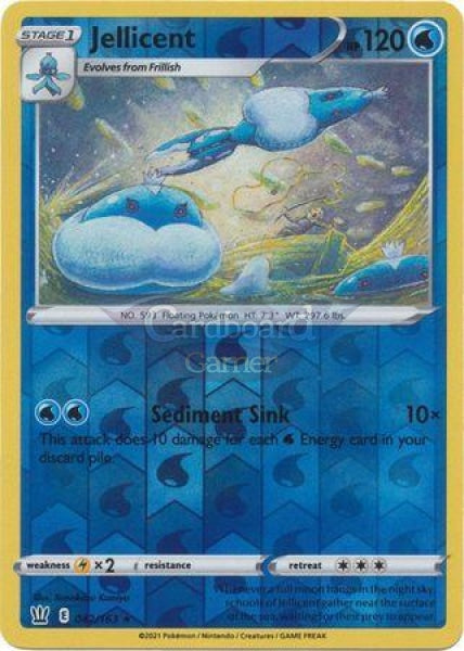 042/163 Jellicent Reverse Holo Rare Battle Styles Single Card