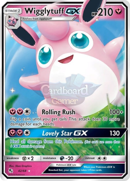 042/68 Wigglytuff Gx Ultra Rare Hidden Fates Single Card