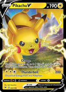 043/185 Pikachu V Ultra Rare Vivid Voltage Single Card