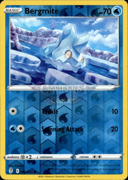 044/203 Bergmite Reverse Holo Evolving Skies Single Card