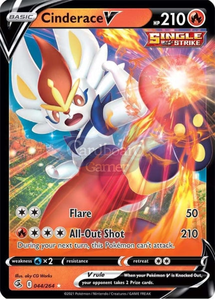 044/264 Cinderace V Fusion Strike Single Card