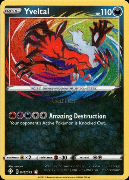 046/072 Yveltal Amazing Rare Shining Fates Single Card