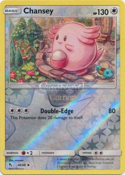 046/68 Chansey Uncommon Reverse Holo Hidden Fates Single Card