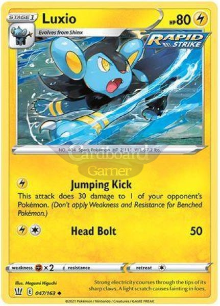 047/163 Luxio Uncommon Battle Styles Single Card