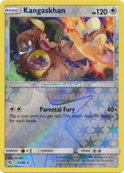 047/68 Kangaskhan Rare Reverse Holo Hidden Fates Single Card