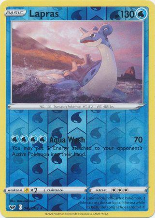 048/202 Lapras Rare Reverse Holo Sword & Shield