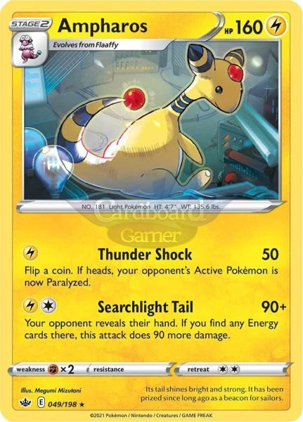 049/198 Ampharos Rare Chilling Reign Single Card