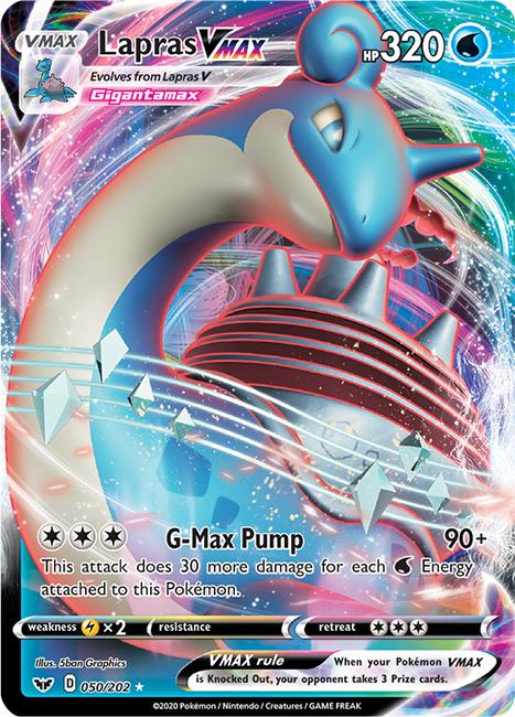 050/202 Lapras VMAX Ultra Rare Sword & Shield