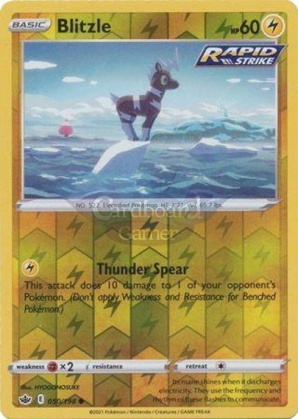 050/198 Blitzle Common Reverse Holo Chilling Reign Single Card