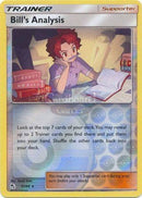 051/68 Bills Analysis Trainer Rare Reverse Holo Hidden Fates Single Card