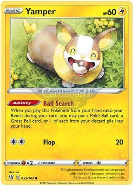 052/163 Yamper Common Battle Styles Single Card