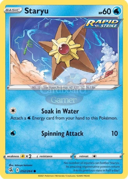 052/264 Staryu Common Fusion Strike Single Card