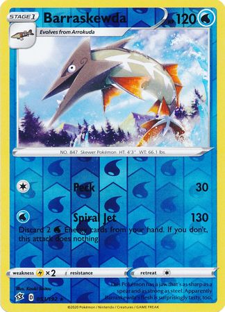 053/192 Barraskewda Rare Reverse Holo Rebel Clash
