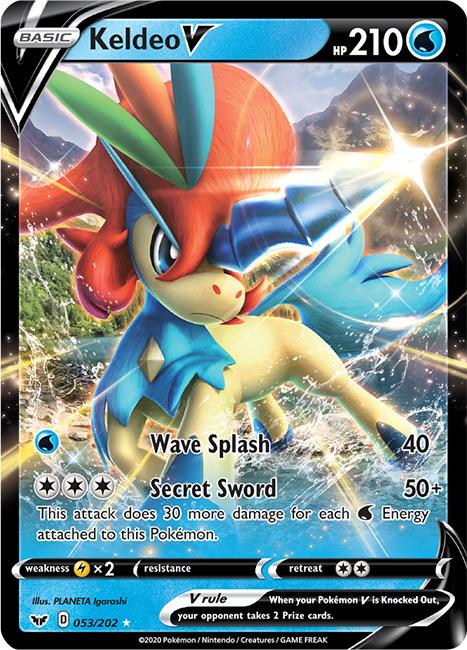 053/202 Keldeo V Ultra Rare Sword & Shield