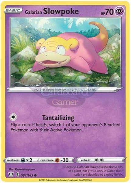 054/163 Galarian Slowpoke Common Battle Styles Single Card