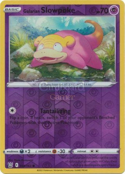 054/163 Galarian Slowpoke Reverse Holo Common Battle Styles Single Card